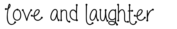 Love and laughter font preview